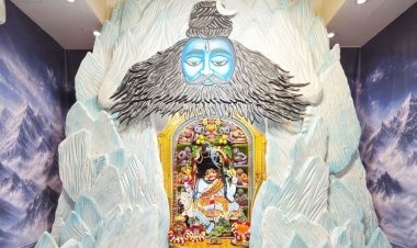 શ્રાવણ માસ મહોત્સવ અંતર્ગત શ્રીકષ્ટભંજનદેવ મંદિરના ગર્ભગૃહમાં હિમાલય થીમ આધારિત શિવસ્વરૂપ શણગાર કરાયો