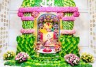 આજે મંગળવારે શ્રીકષ્ટભંજનદેવ હનુમાનજી દાદાને નાગરવેલના પાન અને પુષ્પોનો દિવ્ય શણગાર કરી પાનના બીડા ધરાવાયા