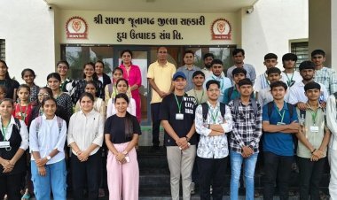 “બહાઉદ્દીન કૉલેજના ૩૦થી વધુ વિદ્યાર્થીઓએ ‘સાવજ’ દૂધ સંઘની મુલાકાત લઈ સહકારી ક્ષેત્રનો પ્રત્યક્ષ અનુભવ મેળવ્યો”