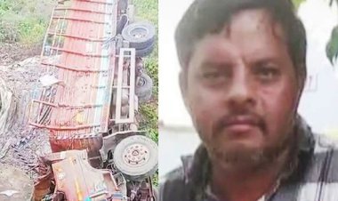 ગીર ગઢડાના ઉમેદપરા ગામ પાસે રૂપેણ નદીના પુલ ઉપરથી ટ્રક નદીમાં ખાબકયો : એકનું મોત - બેને ઈજા