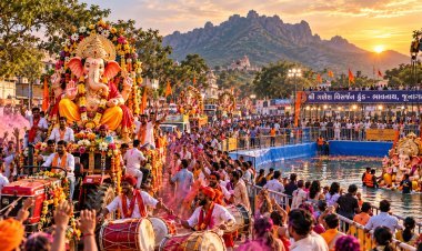 જૂનાગઢમાં ગણપતિ બાપા મોરીયાનાં ગુંજારવ સાથે દુંદાળા દેવને ભાવભરી વિદાય અપાઈ