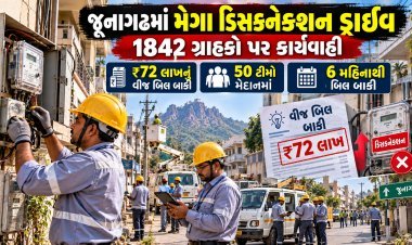 આવતીકાલે જૂનાગઢમાં મેગા ડિસકનેકશન ડ્રાઇવ : ૧૮૪૨ ગ્રાહકો પર તવાઈ