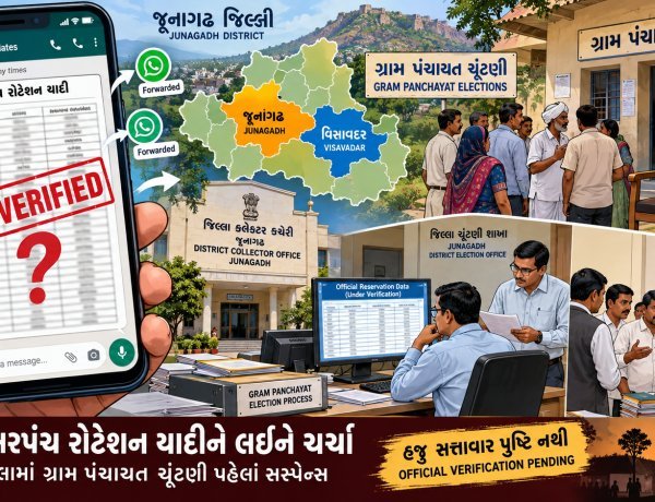 જૂનાગઢ-વિસાવદરમાં સરપંચ બેઠકોનું કથિત રોટેશન લિસ્ટ વાયરલ થતાં વિવાદ, વિપક્ષે તપાસ અને કાર્યવાહી માગી