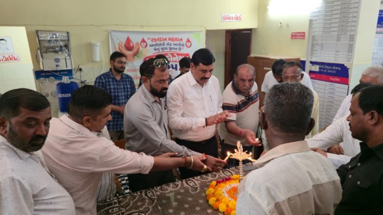 સેવા સપ્તાહ અંતર્ગત સાસણમાં મહારક્તદાન કેમ્પ, 114 બોટલ રક્ત એકત્રિત