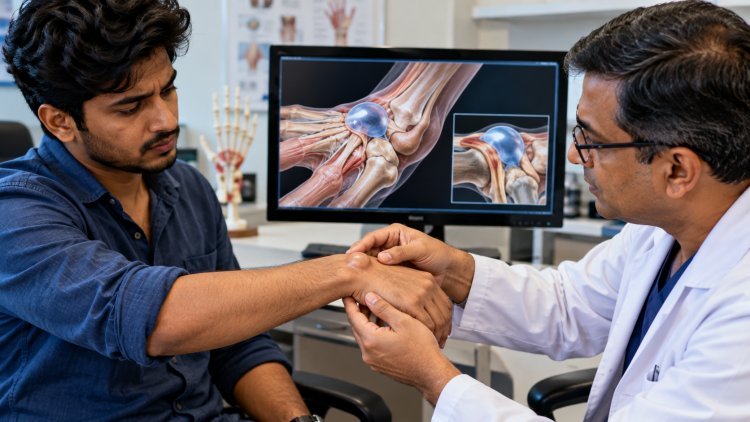 કાંડા કે હાથ પાસે અચાનક ગોળ ગાંઠ દેખાય છે? Ganglion Cyst હોઈ શકે
