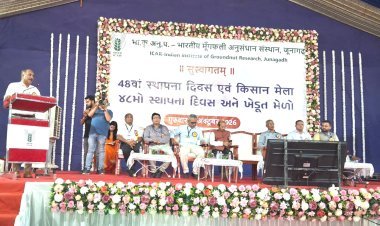જૂનાગઢ ખાતે ICAR-IIGR દ્વારા ૪૮માં સ્થાપના દિવસે ભવ્ય ‘કિસાન મેળો‘ યોજાયો : આબોહવા પરિવર્તન સામે ખેતીને સક્ષમ બનાવવાનો સંદેશ