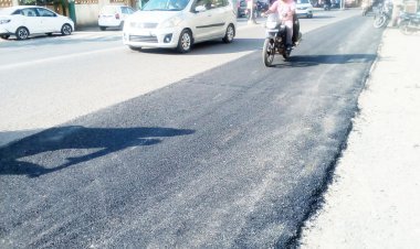 જૂનાગઢ શહેરનાં મોતીબાગ વિસ્તારમાં રસ્તા પેચવર્કની યુધ્ધના ધોરણે કામગીરી : રાતોરાત રીપેરીંગ કામ હાથ ધરાયું