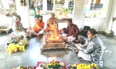 અંબાજી મંદિરનાં બ્રહ્મલીન મહંત તનસુખગીરી બાપુના પરીવાર દ્વારા ભીડભંજન મહાદેવ મંદિરે અનુષ્ઠાન કરાયા