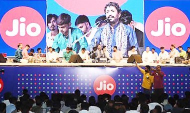 ધીરૂભાઈના વતન ચોરવાડમાં ૨૫ હજારથી વધુ ગ્રામજનોના સમૂહ ભોજન અને લોકડાયરા સાથે જિયો પ્લેટફોર્મ્સના પબ્લિક ઇશ્યુના ધમાકેદાર લિસ્ટિંગની ભવ્ય ઉજવણી