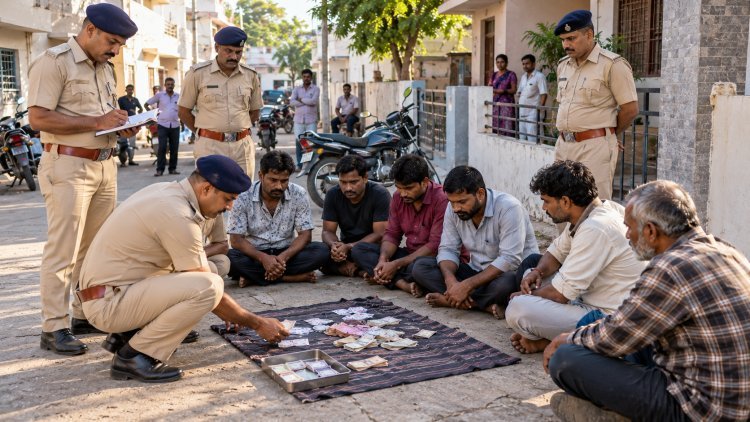 કેશોદમાં જુગાર રમતા ૮ ઝડપાયા