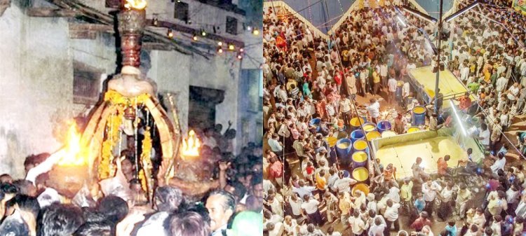 ગાંધીનગર નજીક આવેલા સુપ્રિધ્ધ યાત્રાધામ રૂપાલની શેરીઓમાં ઘીની નદીઓ વહી